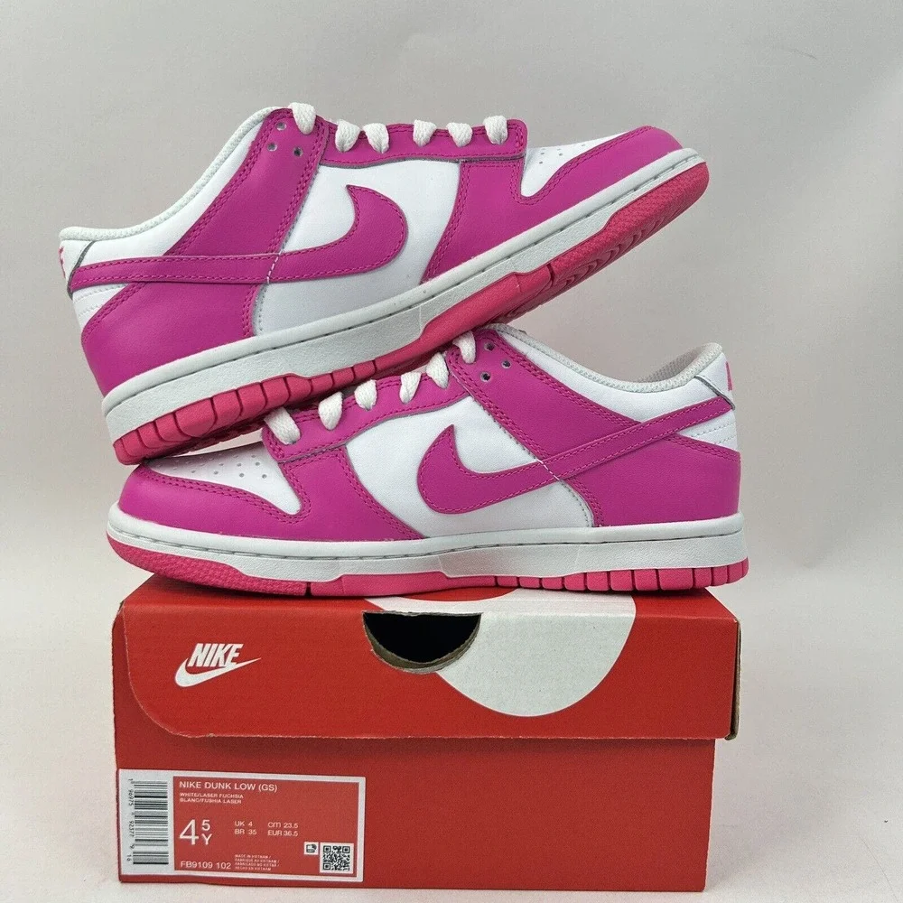 Nike Shoes Dunk Low GS “Laser Fuchsia/Barbie” 2024 - Picture 3 of 5